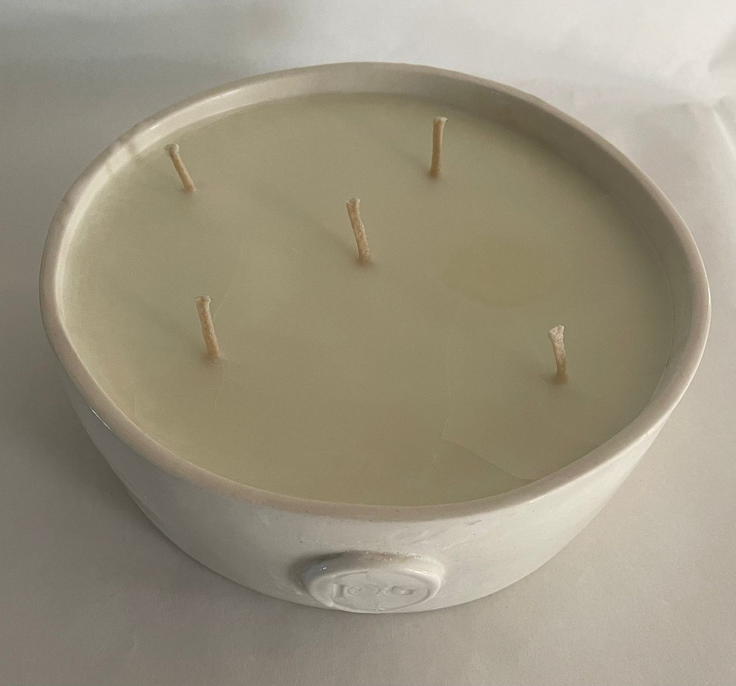J&G Ceramic 5-wick candle