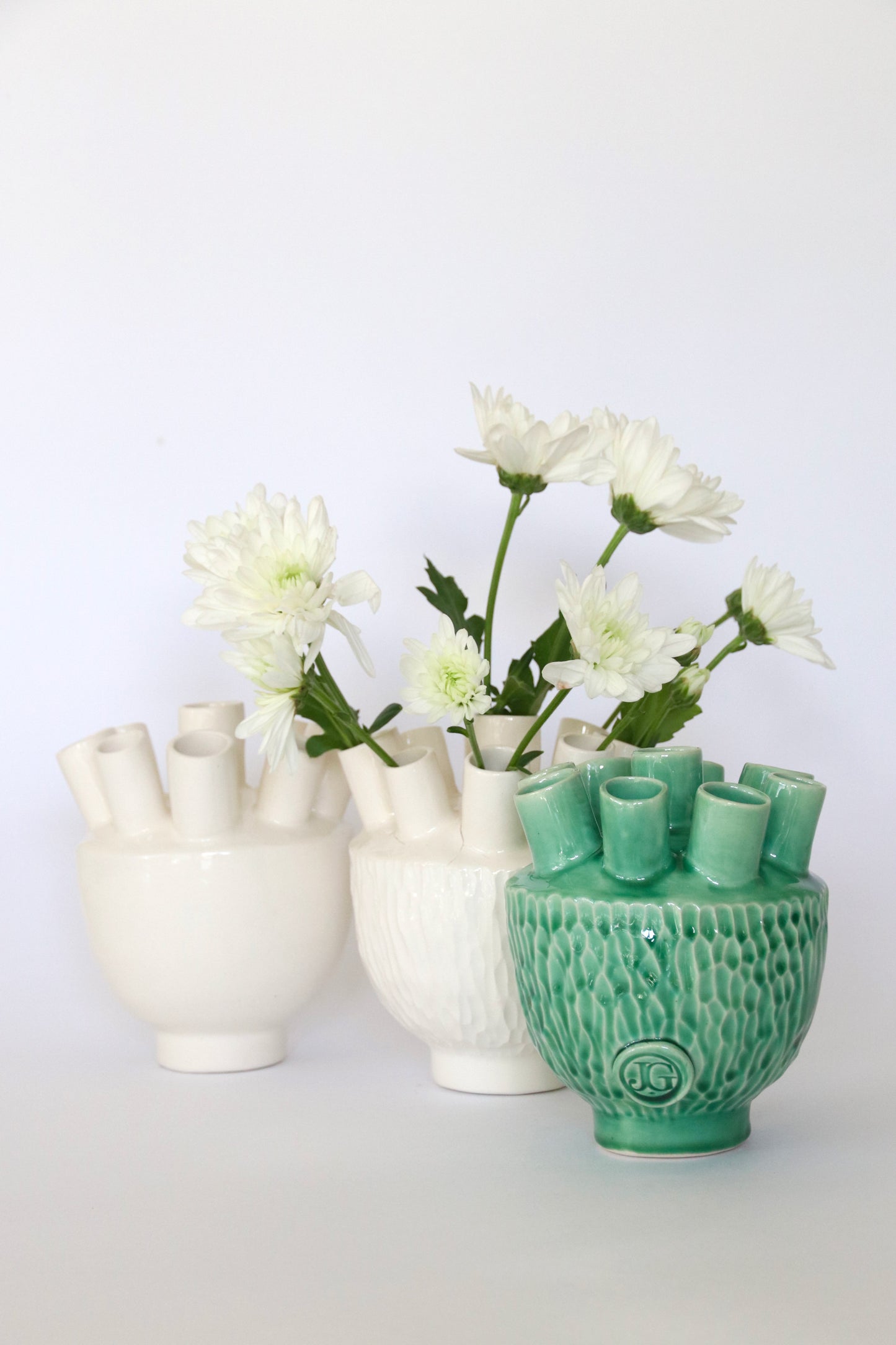 Small Stem Ceramic Vase