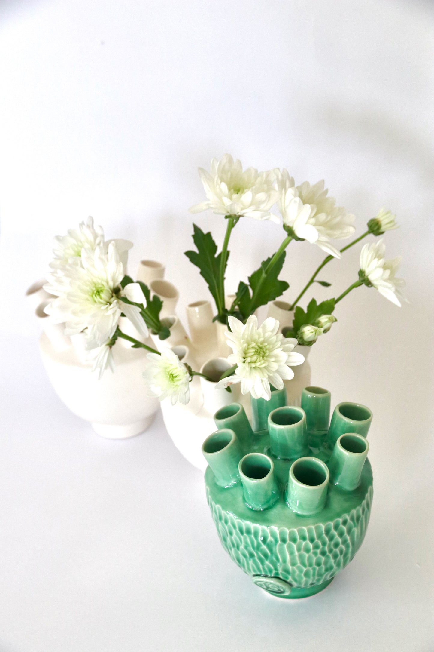 Small Stem Ceramic Vase