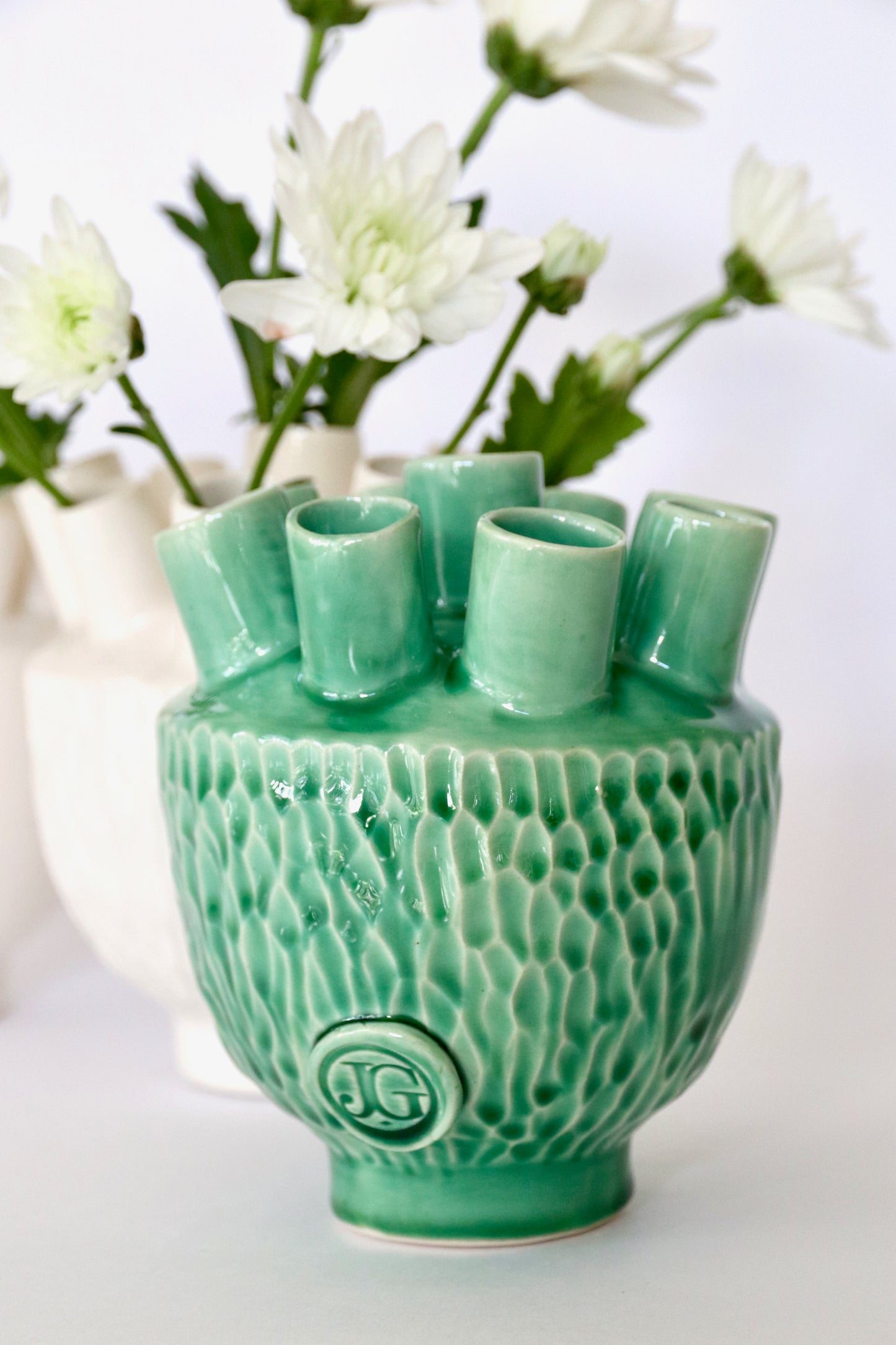 Small Stem Ceramic Vase